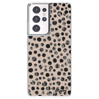 Picasee átlátszó szilikon tok az alábbi mobiltelefonokra Samsung Galaxy S21 Ultra 5G G998B - Dots