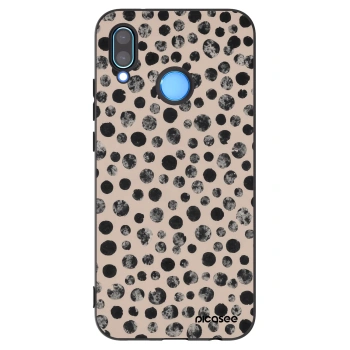 Picasee fekete szilikon tok az alábbi mobiltelefonokra Huawei P20 Lite - Dots