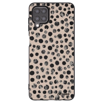 Picasee fekete szilikon tok az alábbi mobiltelefonokra Samsung Galaxy M12 M127F - Dots