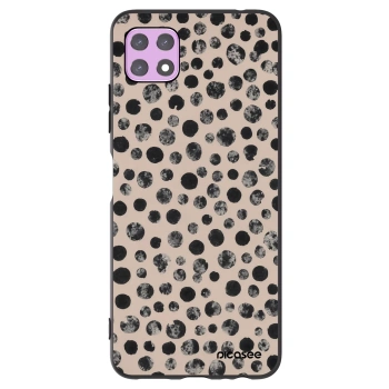 Picasee fekete szilikon tok az alábbi mobiltelefonokra Samsung Galaxy A22 A226B 5G - Dots