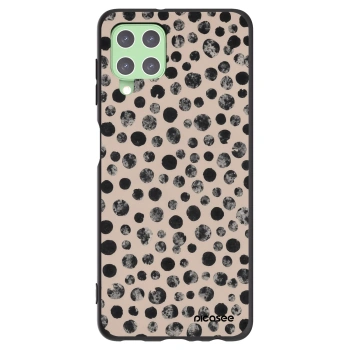 Picasee fekete szilikon tok az alábbi mobiltelefonokra Samsung Galaxy A22 A225F 4G - Dots