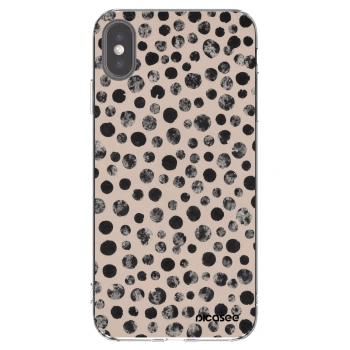 Picasee átlátszó szilikon tok az alábbi mobiltelefonokra Apple iPhone XS Max - Dots