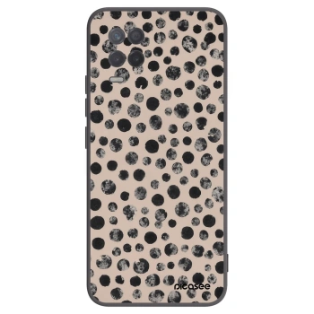 Picasee fekete szilikon tok az alábbi mobiltelefonokra Realme 8 5G - Dots