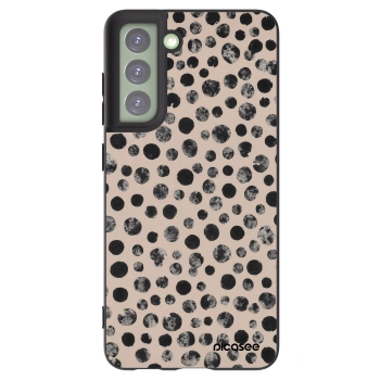 Picasee fekete szilikon tok az alábbi mobiltelefonokra Samsung Galaxy S21 FE 5G - Dots