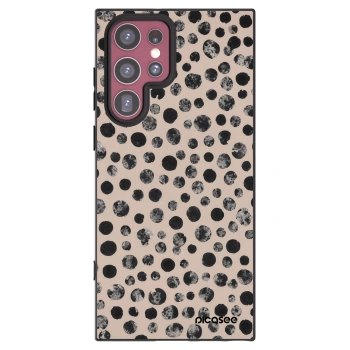 Picasee fekete szilikon tok az alábbi mobiltelefonokra Samsung Galaxy S22 Ultra 5G - Dots