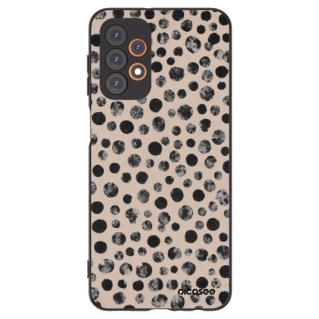 Picasee fekete szilikon tok az alábbi mobiltelefonokra Samsung Galaxy A23 A235F 4G - Dots