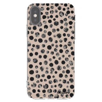 Picasee átlátszó szilikon tok az alábbi mobiltelefonokra Apple iPhone X/XS - Dots