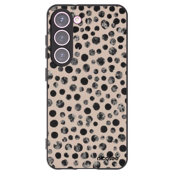 Picasee fekete szilikon tok az alábbi mobiltelefonokra Samsung Galaxy S23 5G - Dots