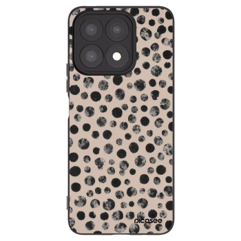 Picasee fekete szilikon tok az alábbi mobiltelefonokra Honor X8a - Dots