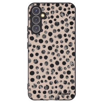 Picasee fekete szilikon tok az alábbi mobiltelefonokra Samsung Galaxy A34 5G A346B - Dots