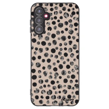 Picasee fekete szilikon tok az alábbi mobiltelefonokra Samsung Galaxy A14 4G A145R - Dots