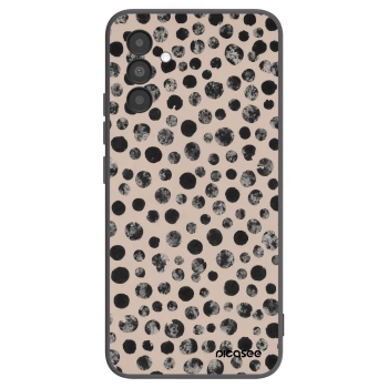 Picasee fekete szilikon tok az alábbi mobiltelefonokra Samsung Galaxy A04s A047F - Dots