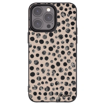 Picasee fekete szilikon tok az alábbi mobiltelefonokra Apple iPhone 15 Pro Max - Dots