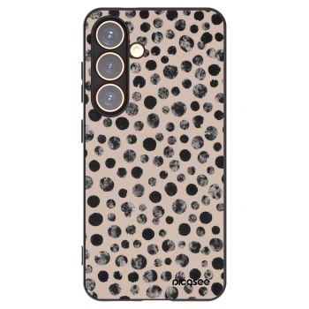 Picasee fekete szilikon tok az alábbi mobiltelefonokra Samsung Galaxy S24 S921B 5G - Dots