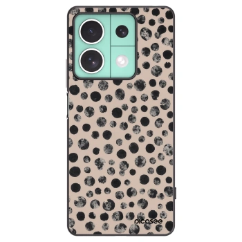 Picasee fekete szilikon tok az alábbi mobiltelefonokra Xiaomi Redmi Note 13 5G - Dots