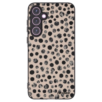 Picasee fekete szilikon tok az alábbi mobiltelefonokra Samsung Galaxy A35 5G A356B - Dots