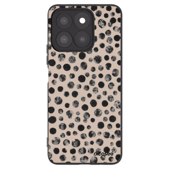 Picasee fekete szilikon tok az alábbi mobiltelefonokra Honor X8b - Dots