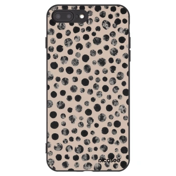 Picasee fekete szilikon tok az alábbi mobiltelefonokra Apple iPhone 7 Plus - Dots