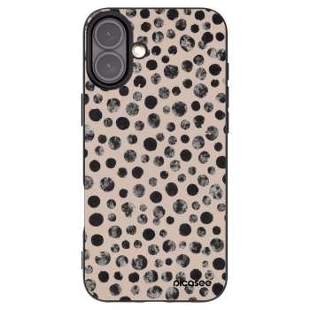 Picasee fekete szilikon tok az alábbi mobiltelefonokra Apple iPhone 16 Plus - Dots