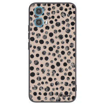 Picasee fekete szilikon tok az alábbi mobiltelefonokra Motorola Moto G34 5G - Dots