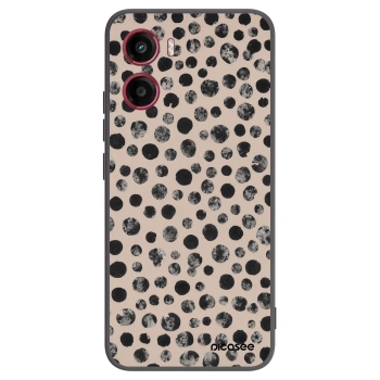 Picasee fekete szilikon tok az alábbi mobiltelefonokra Motorola Moto G05 - Dots