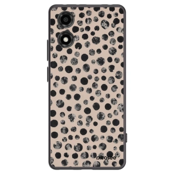 Picasee fekete szilikon tok az alábbi mobiltelefonokra Motorola Moto E14 - Dots