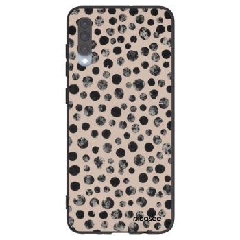Picasee fekete szilikon tok az alábbi mobiltelefonokra Samsung Galaxy A70 A705F - Dots