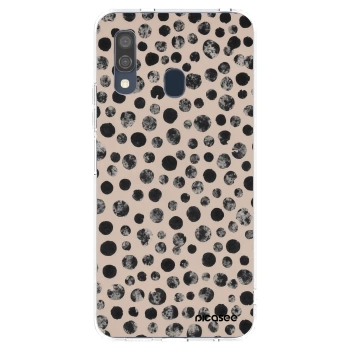 Picasee átlátszó szilikon tok az alábbi mobiltelefonokra Samsung Galaxy A40 A405F - Dots