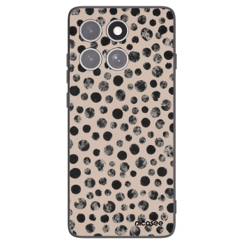 Picasee fekete szilikon tok az alábbi mobiltelefonokra Motorola Edge 60 Fusion - Dots