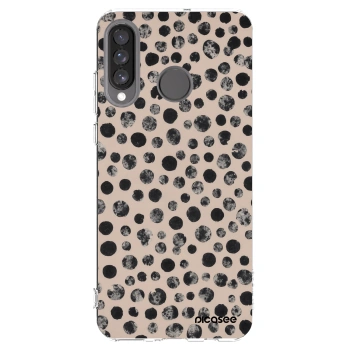 Picasee átlátszó szilikon tok az alábbi mobiltelefonokra Huawei P30 Lite - Dots