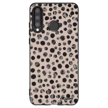 Picasee fekete szilikon tok az alábbi mobiltelefonokra Huawei P30 Lite - Dots