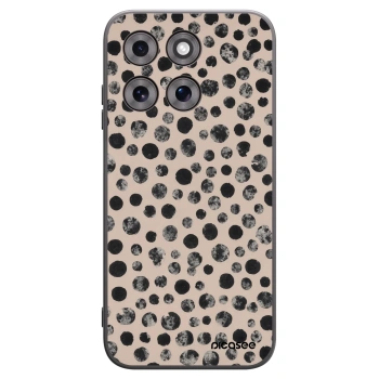 Picasee fekete szilikon tok az alábbi mobiltelefonokra Motorola Moto G77 - Dots