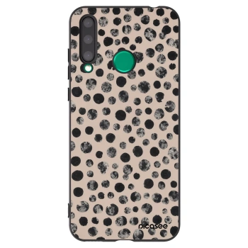 Picasee fekete szilikon tok az alábbi mobiltelefonokra Honor 20 Lite - Dots