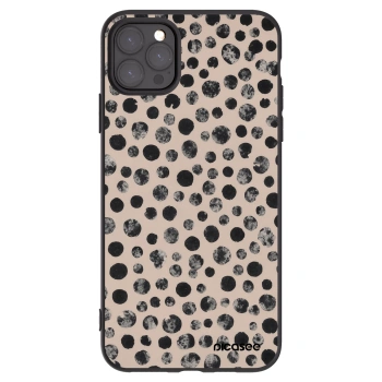 Picasee fekete szilikon tok az alábbi mobiltelefonokra Apple iPhone 11 Pro Max - Dots