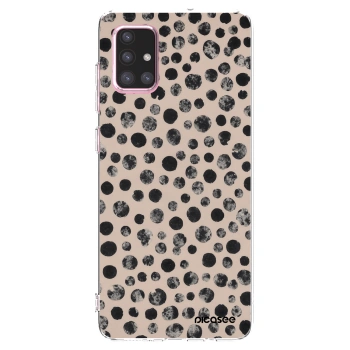 Picasee átlátszó szilikon tok az alábbi mobiltelefonokra Samsung Galaxy A71 A715F - Dots