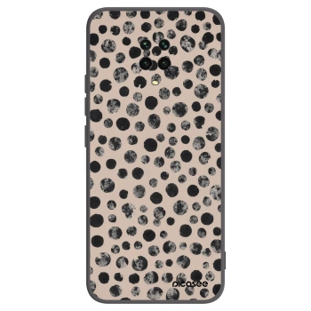 Picasee fekete szilikon tok az alábbi mobiltelefonokra Xiaomi Redmi Note 9S - Dots
