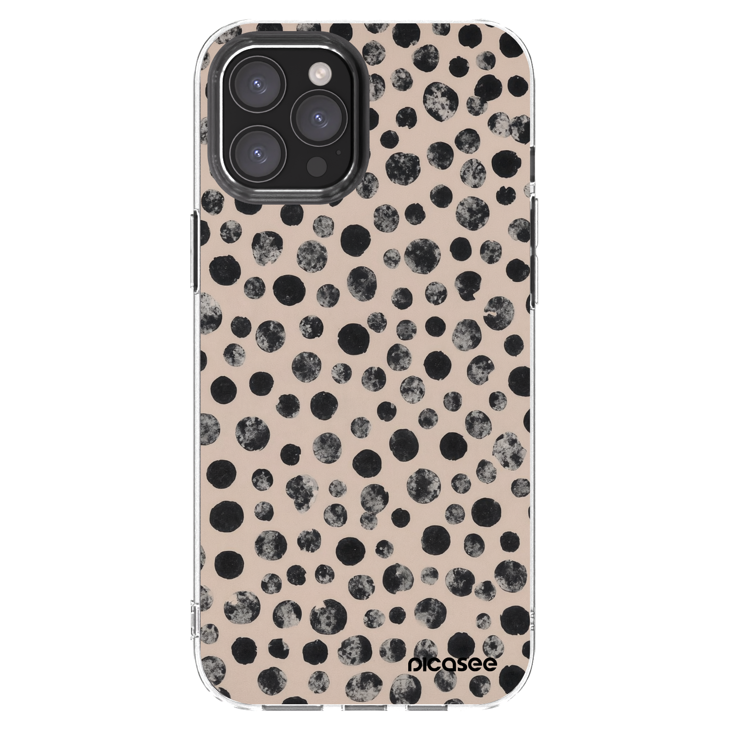 Picasee átlátszó szilikon tok az alábbi mobiltelefonokra Apple iPhone 12 Pro Max - Dots