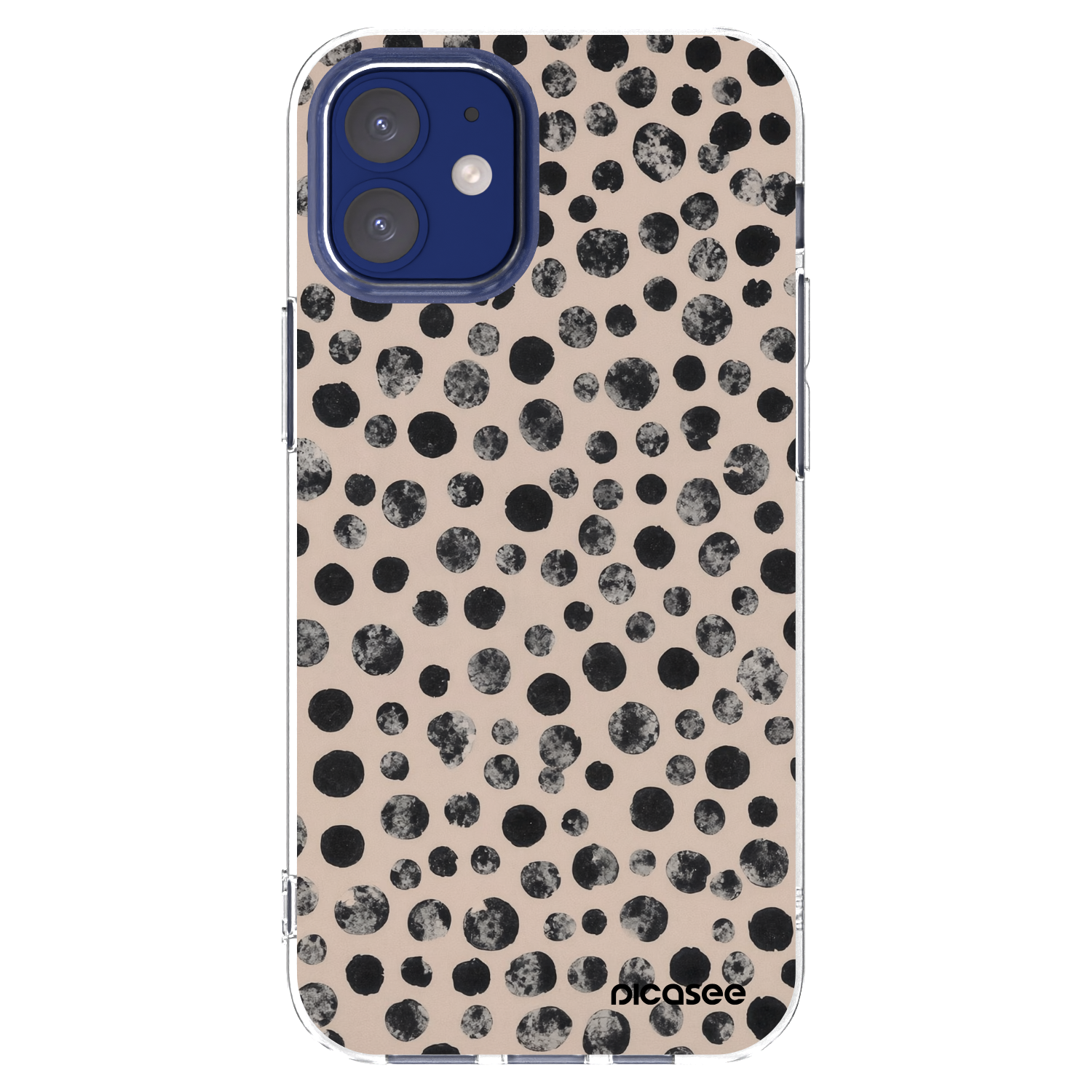 Picasee átlátszó szilikon tok az alábbi mobiltelefonokra Apple iPhone 12 mini - Dots