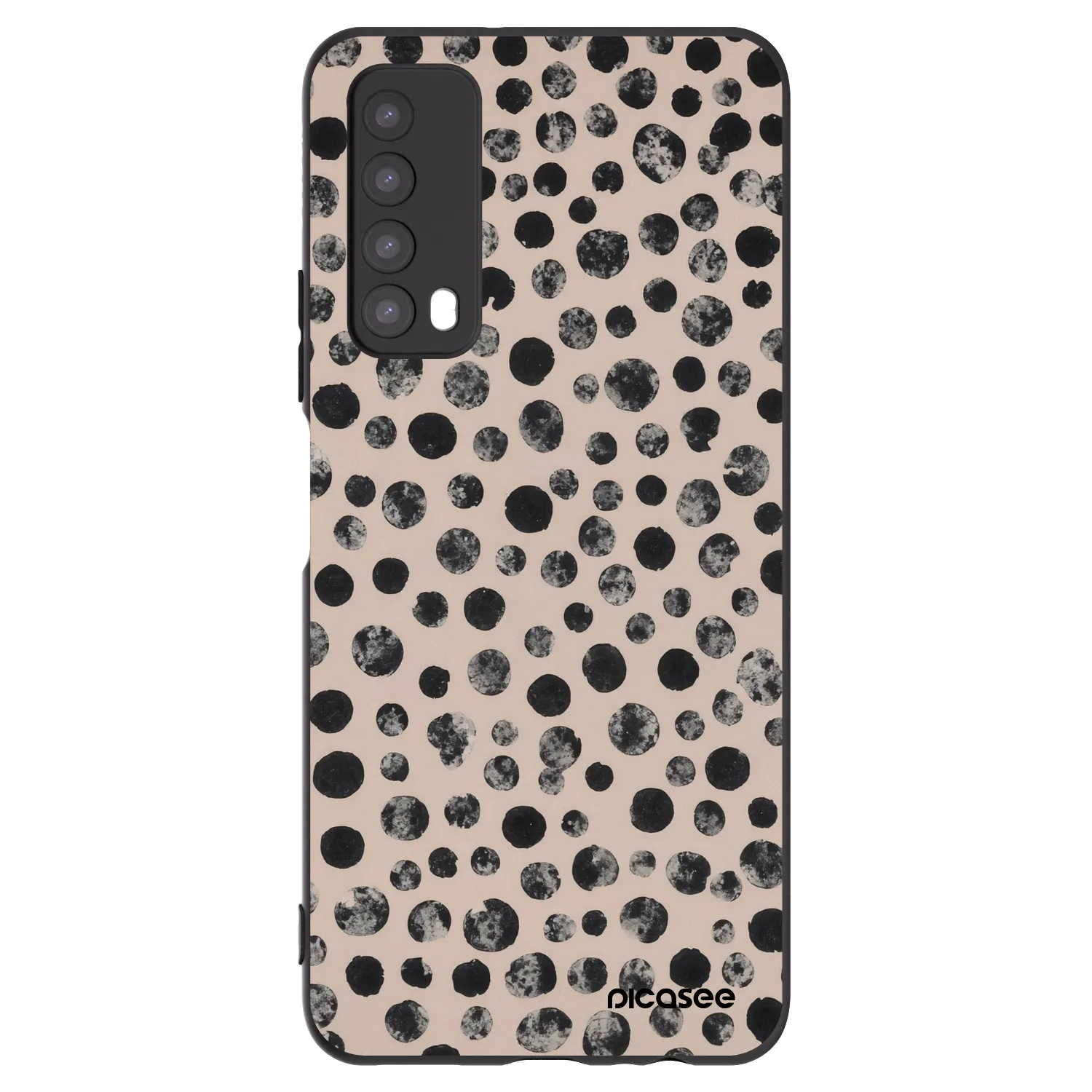 Picasee fekete szilikon tok az alábbi mobiltelefonokra Huawei P Smart 2021 - Dots