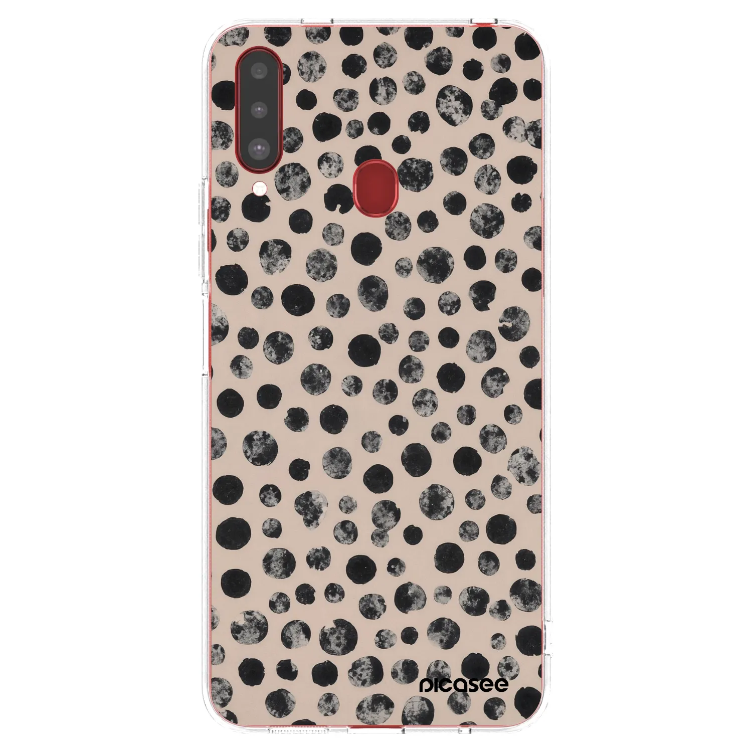 Picasee átlátszó szilikon tok az alábbi mobiltelefonokra Samsung Galaxy A20s - Dots