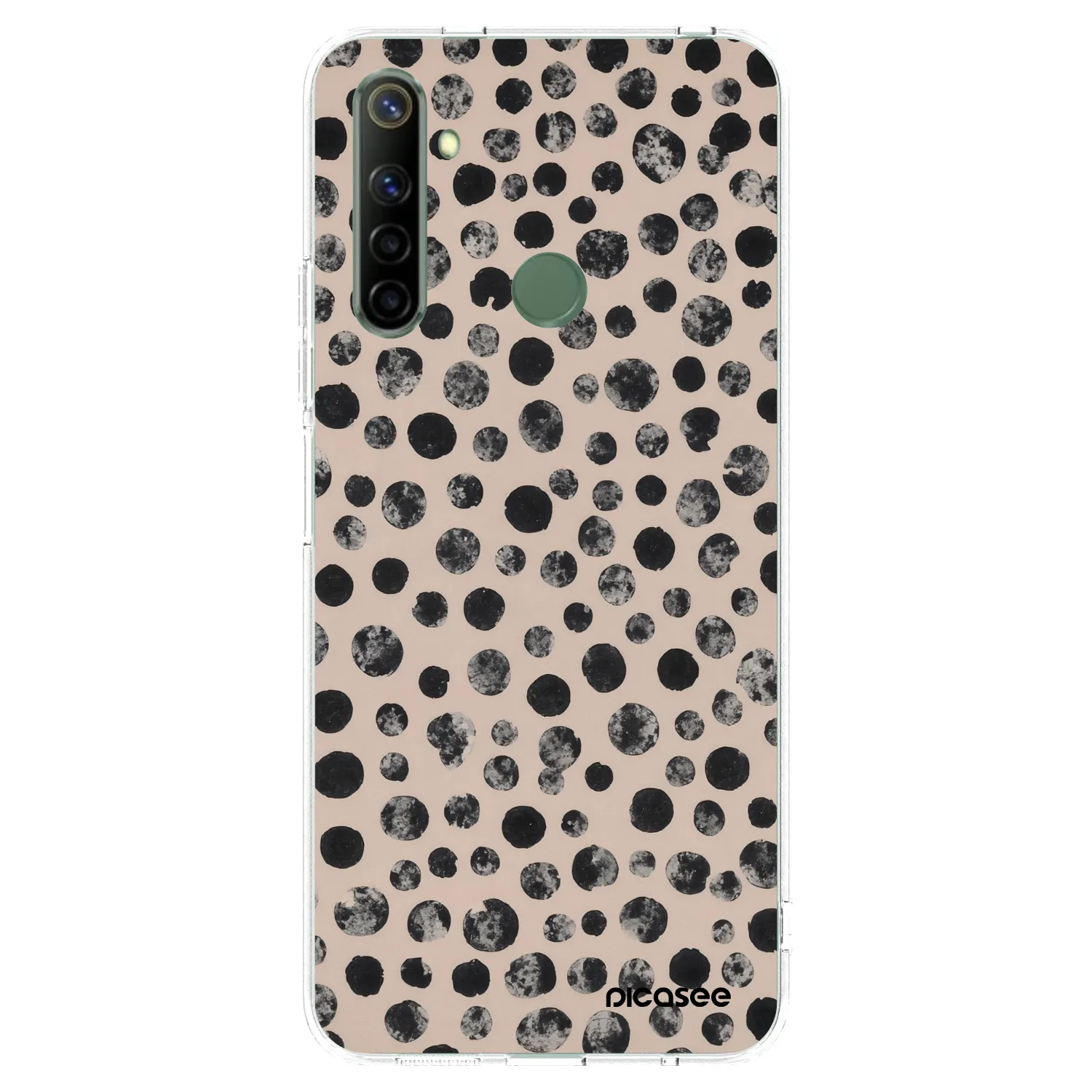 Picasee átlátszó szilikon tok az alábbi mobiltelefonokra Realme 6i - Dots