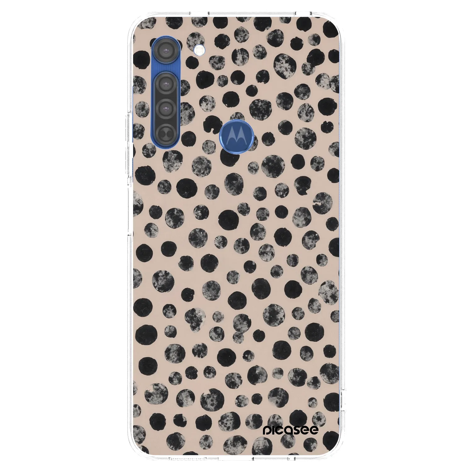 Picasee átlátszó szilikon tok az alábbi mobiltelefonokra Motorola Moto G8 - Dots
