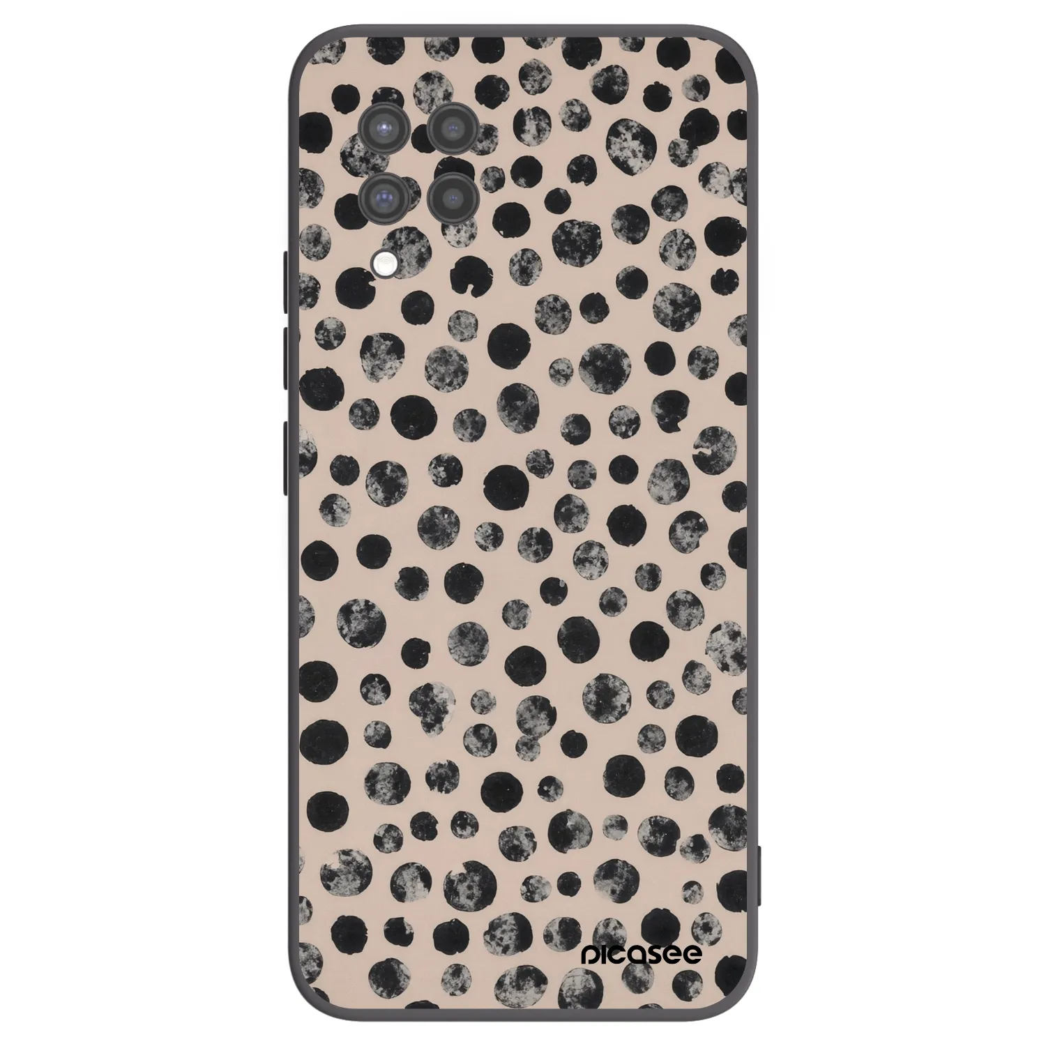 Picasee fekete szilikon tok az alábbi mobiltelefonokra Samsung Galaxy A42 A426B - Dots