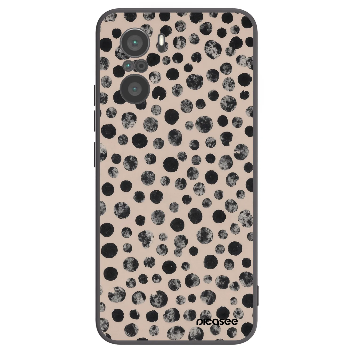 Picasee fekete szilikon tok az alábbi mobiltelefonokra Xiaomi Poco F3 - Dots