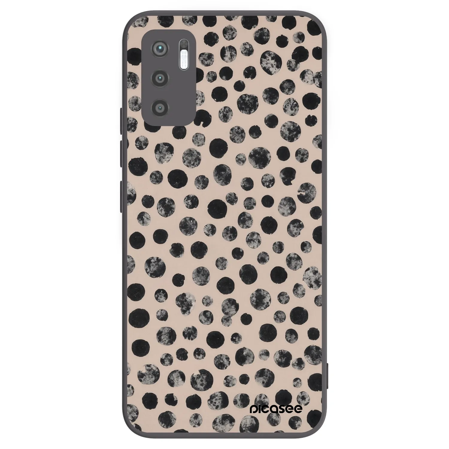 Picasee fekete szilikon tok az alábbi mobiltelefonokra Xiaomi Redmi Note 10 5G - Dots