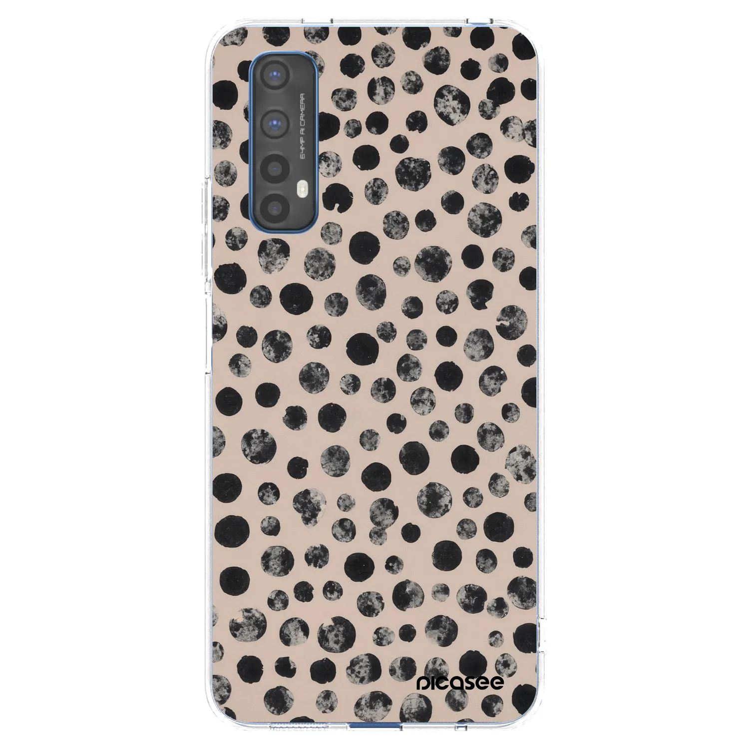 Picasee átlátszó szilikon tok az alábbi mobiltelefonokra Realme 7 - Dots