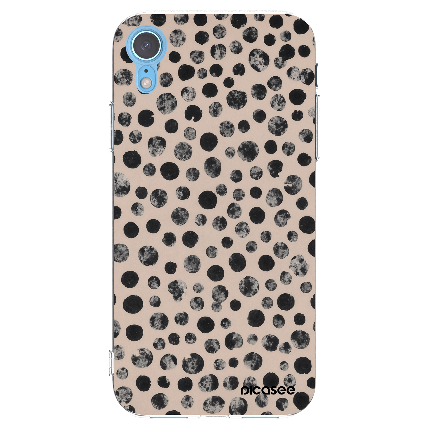Picasee átlátszó szilikon tok az alábbi mobiltelefonokra Apple iPhone XR - Dots