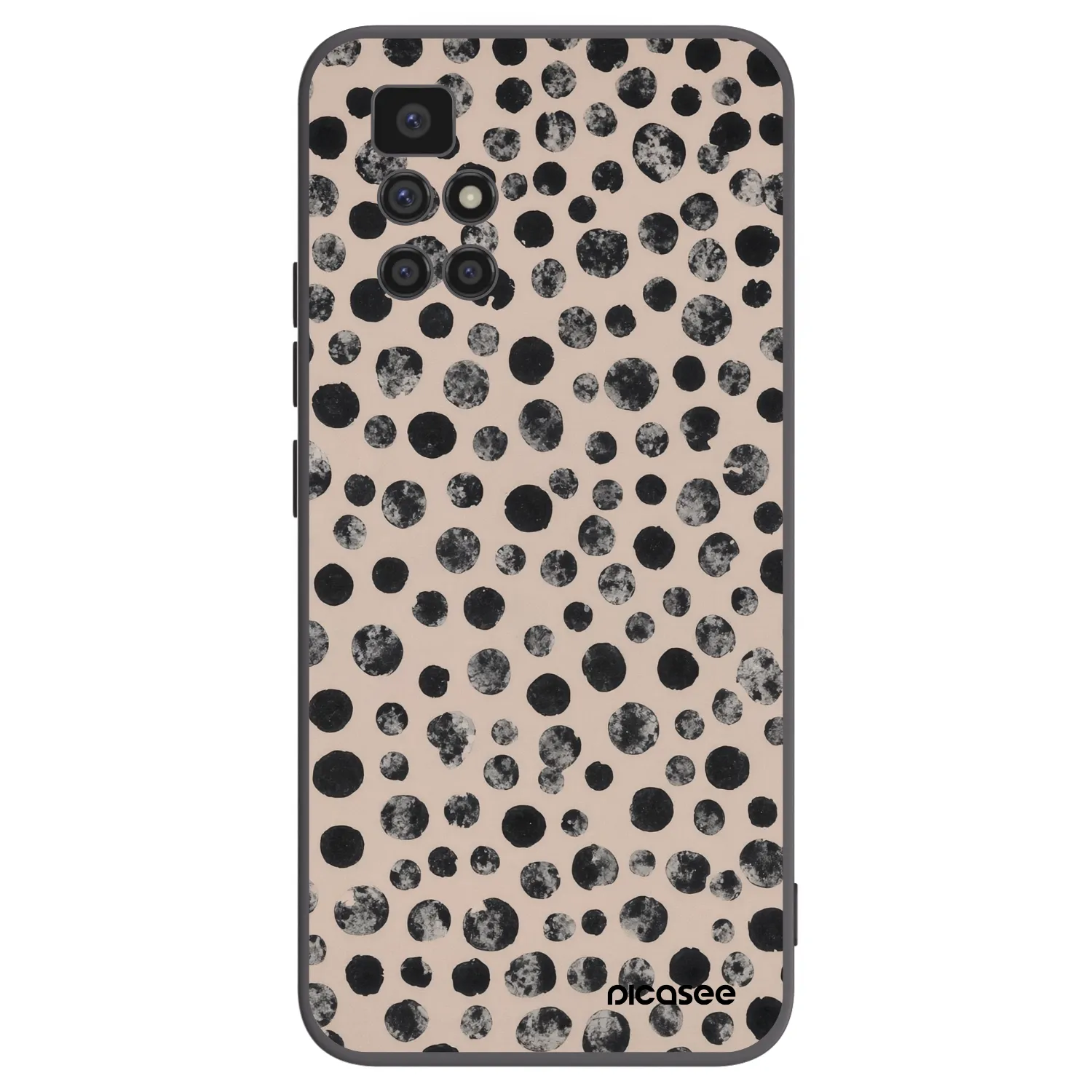 Picasee fekete szilikon tok az alábbi mobiltelefonokra Xiaomi Redmi 10 - Dots