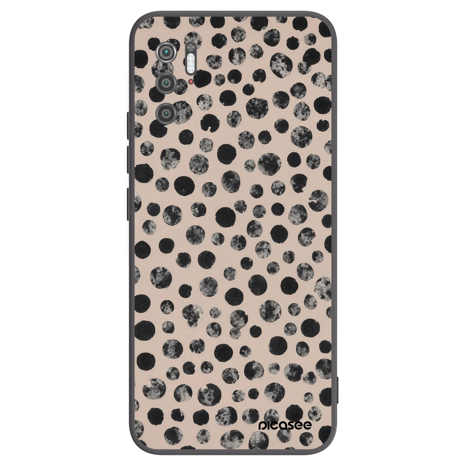 Picasee fekete szilikon tok az alábbi mobiltelefonokra Xiaomi Poco M3 Pro 5G - Dots