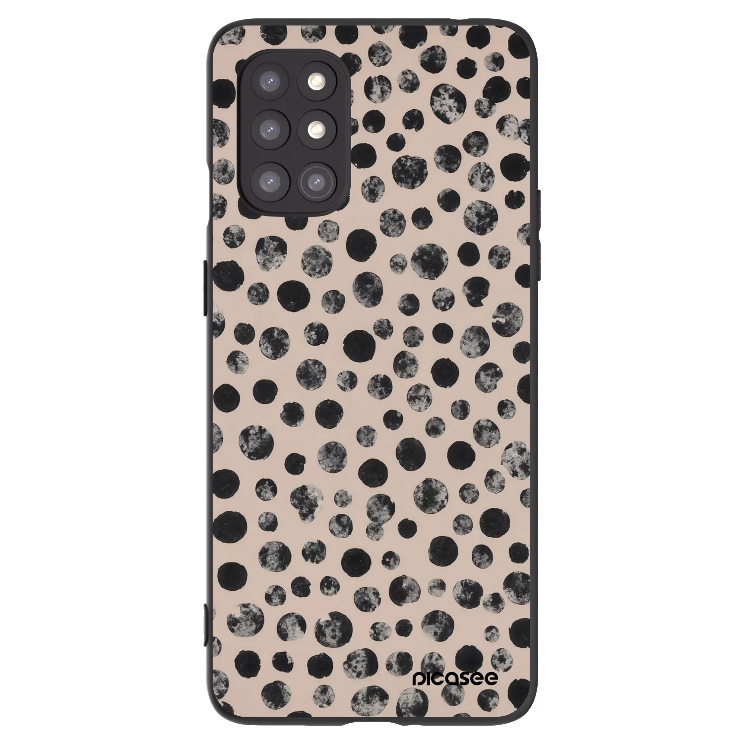 Picasee fekete szilikon tok az alábbi mobiltelefonokra OnePlus 8T - Dots